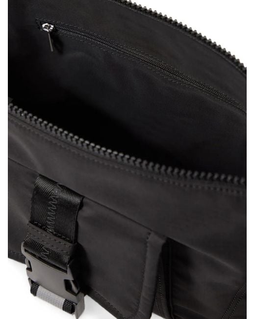 A.P.C. Black Trek Satchel Buckle-Fastening Messenger Bag for men