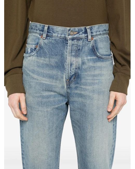 【SAINT LAURENT】ヴァネッサ ハイウエスト ジーンズ Saint Laurent Vanessa ジーンズ ブルー | Lyst