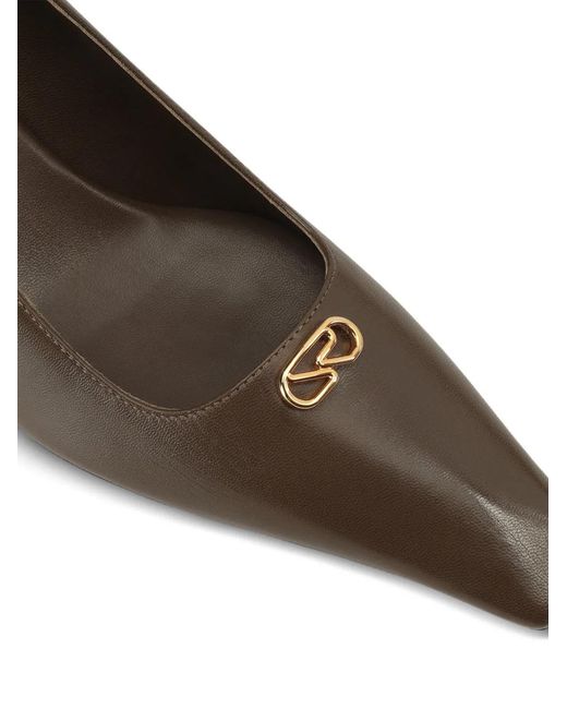 Sergio Rossi Metallic Surge Logo Pumps