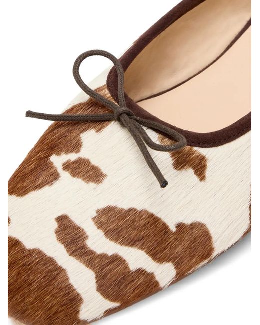SOPHIQUE White Poesia Cow-Print Mules