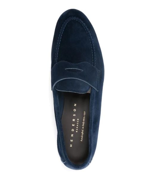 Henderson Blue Suede Loafers for men