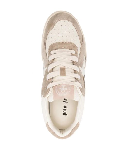 Palm Angels White University Suede Sneakers for men