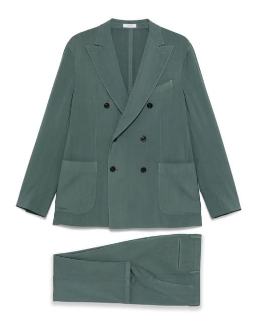 Boglioli Green Virgin-Wool Suit for men