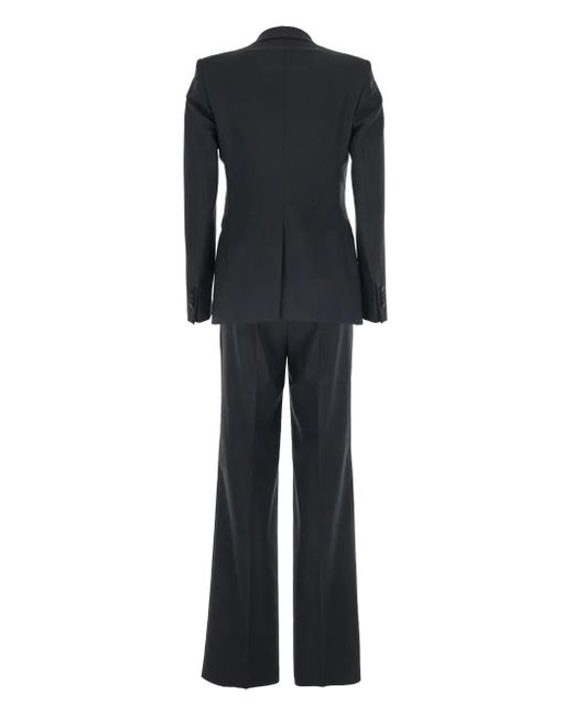 Tagliatore Black Double-Breasted Peak-Lapel Suit