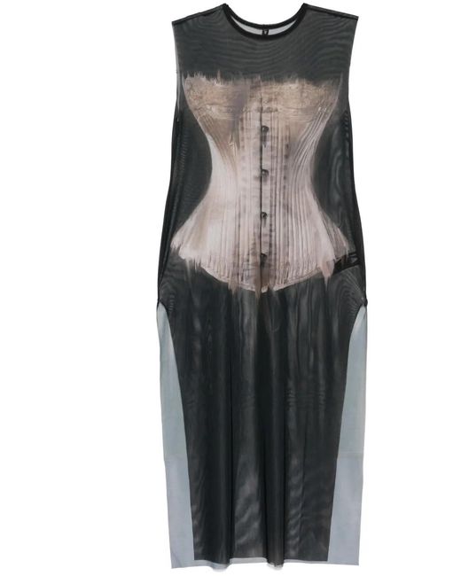 IA London Black Graphic-Print Dress