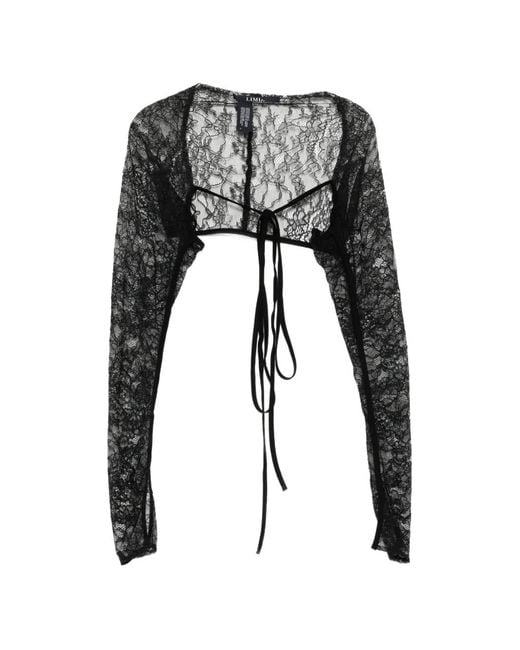 Limi Feu Black Floral-Lace Jacket