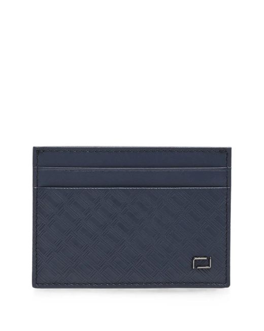 Lancel Blue Leon Monogram-Embossed Cardholder for men