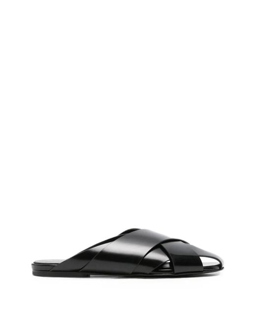 Proenza Schouler Black Mules Slant À Brides Croisées
