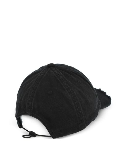PROTOTYPES Black Pin-Badge Baseball Cap
