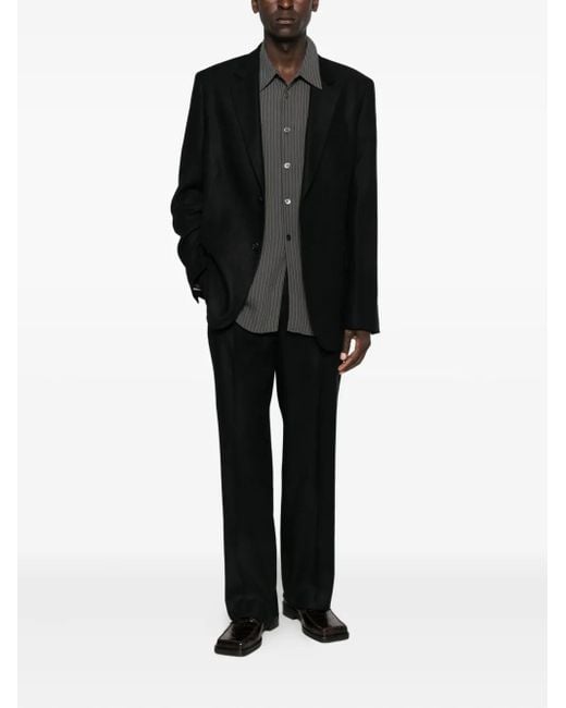 Our Legacy Black Pinstriped Blazer for men