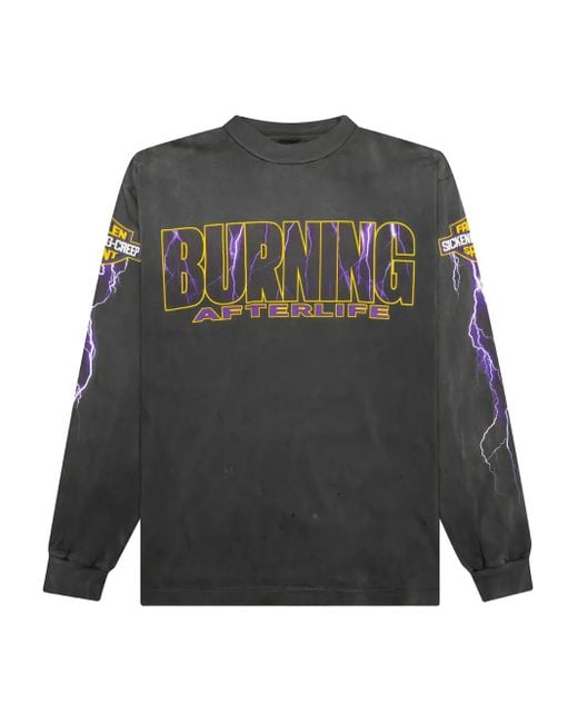 T-Shirt Graphique À Manches Longues SAINT Mxxxxxx pour homme en coloris Gray