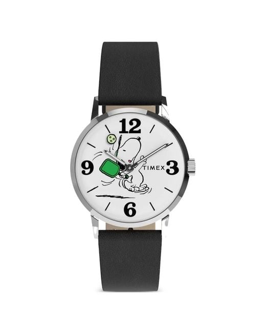 Timex White X Peanuts Marlin Pickleball 38Mm Watch for men