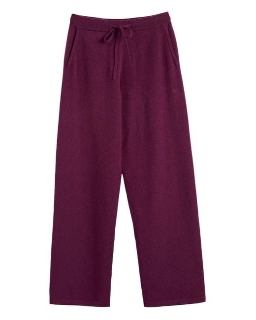 Chinti & Parker ニット ストレートパンツ Purple