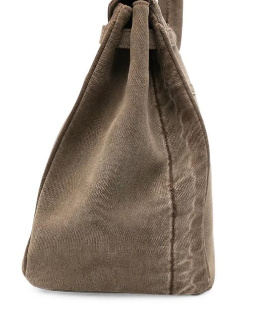ANOTHER CHANCE Metallic Panelled Logo-Patch Tote Bag for men