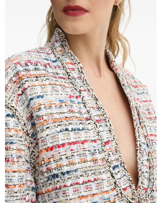 Munthe White Tweed Double-Breasted Top