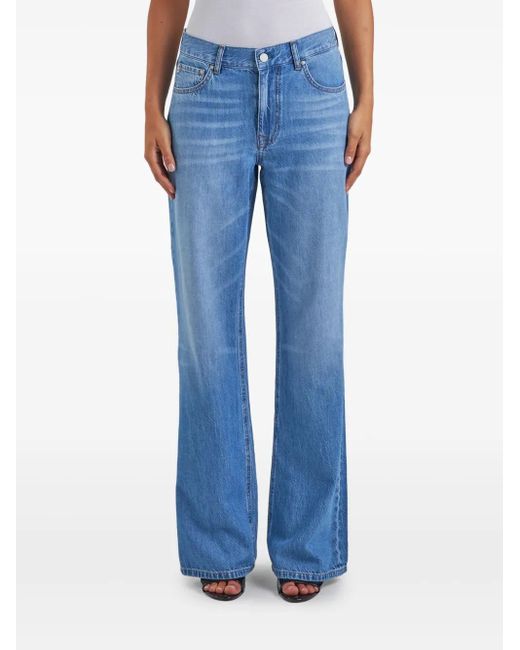 AG Jeans Blue Padua Mid Rise Flare