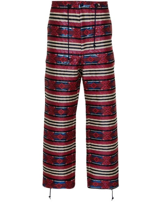 Trousers > straight trousers Needles pour homme en coloris Red