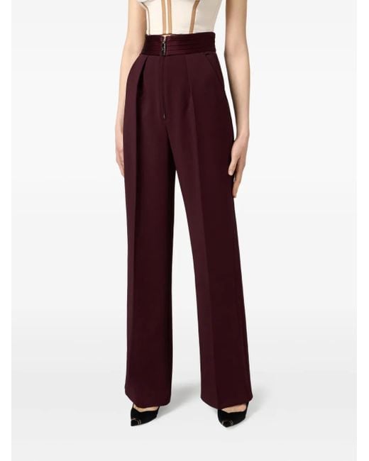 Elisabetta Franchi High-Waisted Tailored Trousers