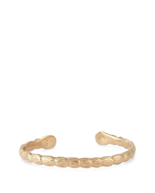 Gas Bijoux Natural Liane Hammered Shell-Shaped Bangle Bracelet