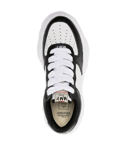 Maison Mihara Yasuhiro White Wayne Low Leather Sneakers For