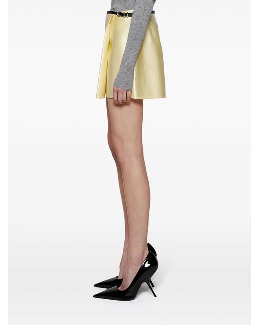 Givenchy Satijnen Mini-Rok in het Natural