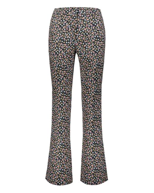 Etro Gray Hose mit Paisley-Print