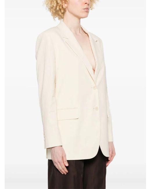 Theory Natural Notched-Collar Blazer