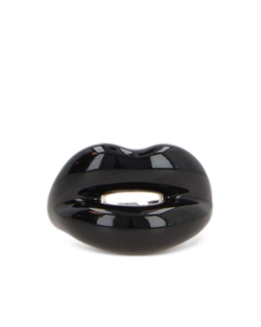 HOTLIPS BY SOLANGE Black Lips-motif Chunky Ring