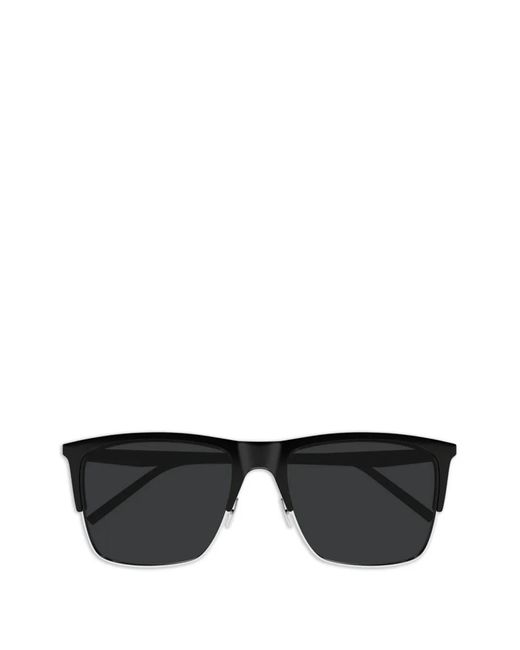 Saint Laurent Black Square-Frame Sunglasses for men
