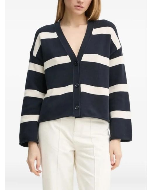 Marc O' Polo Blue Striped Cardigan