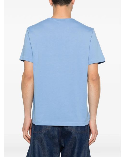 J.W. Anderson Blue Lettring-Embroidery T-Shirt for men