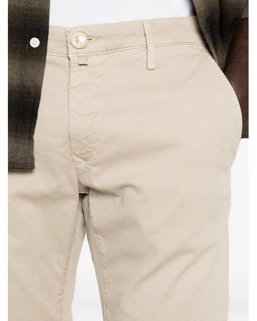 Jacob Cohen Natural Bobby Slim-Fit Trousers for men