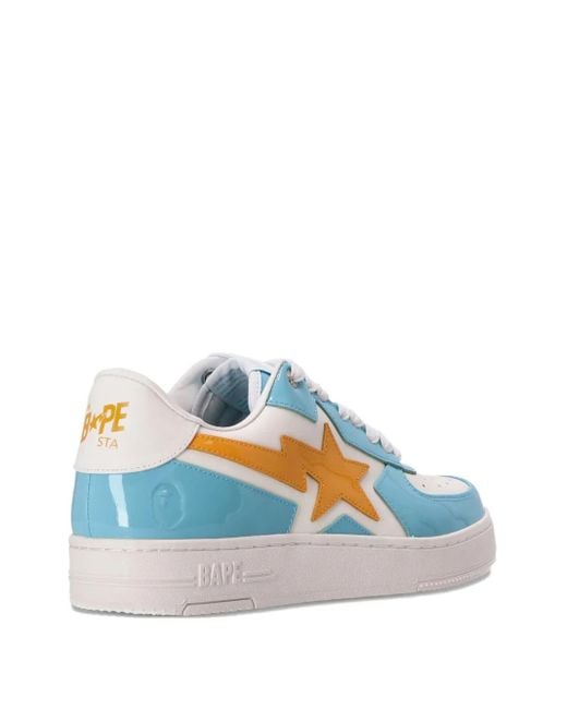 A Bathing Ape Blue Star Lightning Sneakers for men