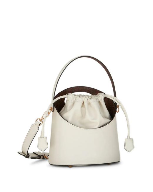 Etro White Medium Saturno Bucket Bag
