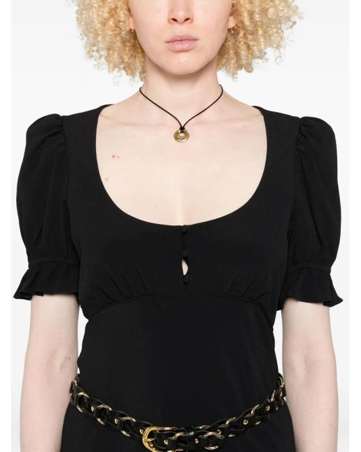 Chloé パフスリーブ ドレス Black