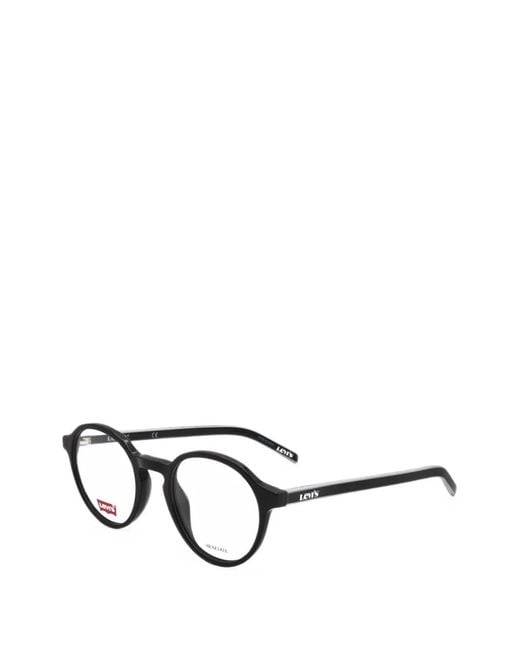 Levi's White Round-Frame Glasses