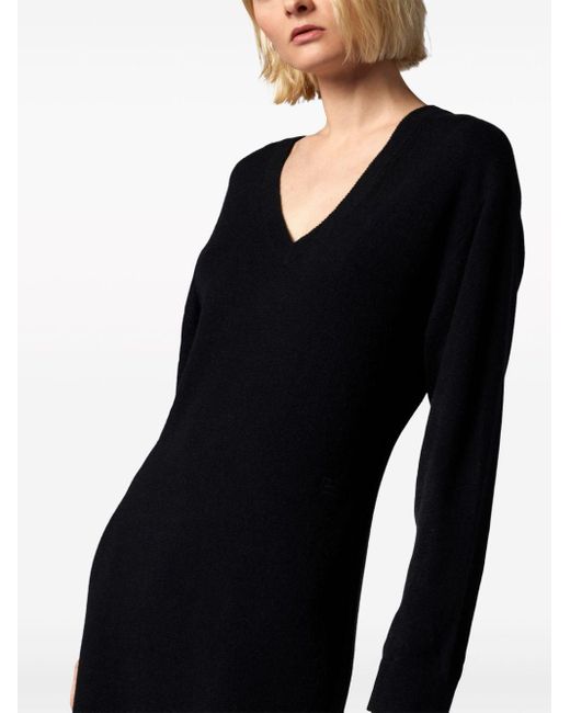 Equipment Jeannie Cashmere Midi Dress in Black Lyst