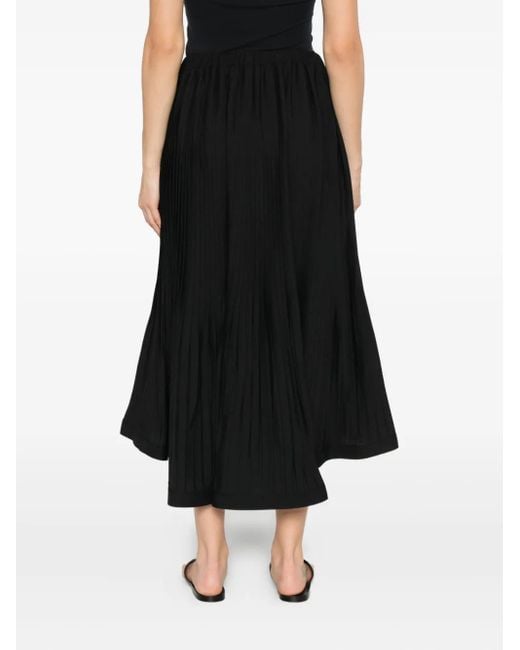 P.A.R.O.S.H. Black Pleated Skirt