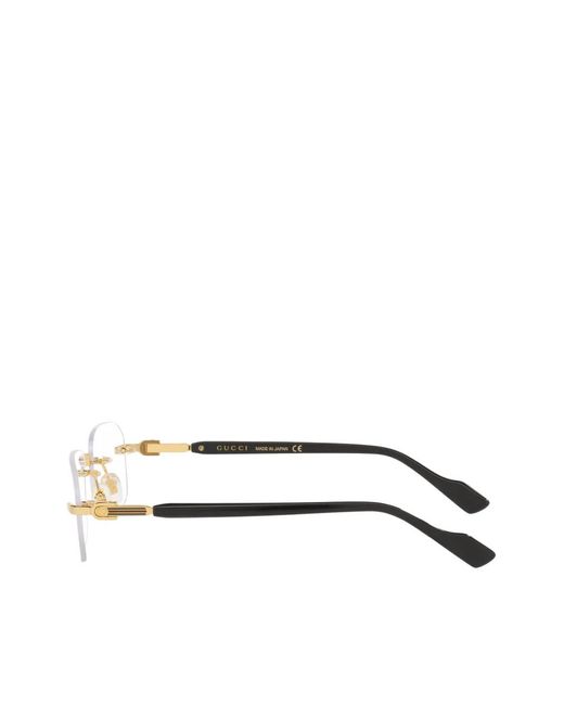 Gucci Natural Rimless Square-Frame Glasses for men
