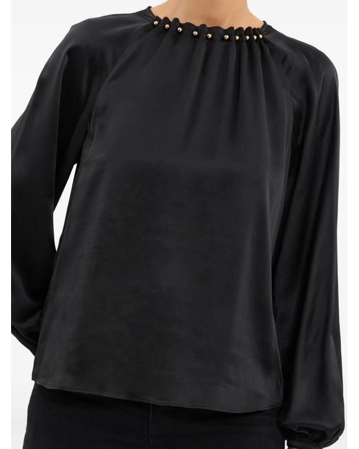 Rebecca Vallance Black Studded Lavinia Blouse