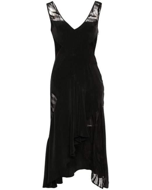 IRO Black Asymmetrisches Judya Kleid