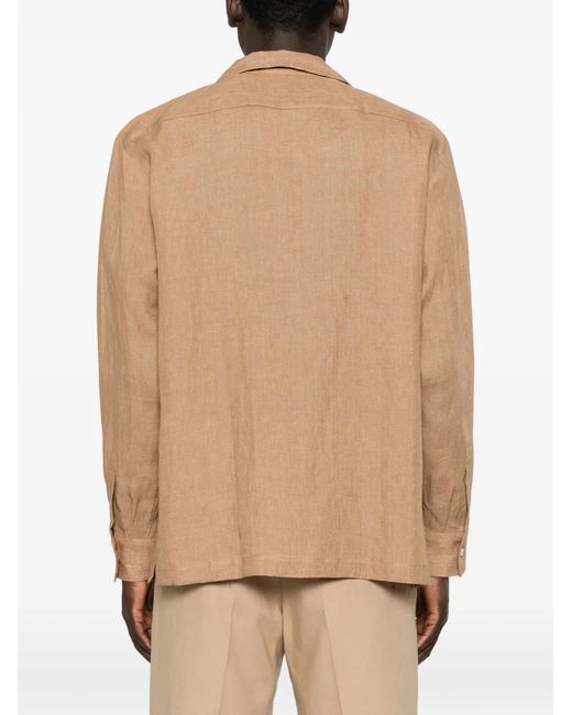 Lardini Natural Chemise À Poches Multiples for men