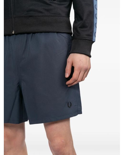 Fred Perry Blue Swim Shorts for men