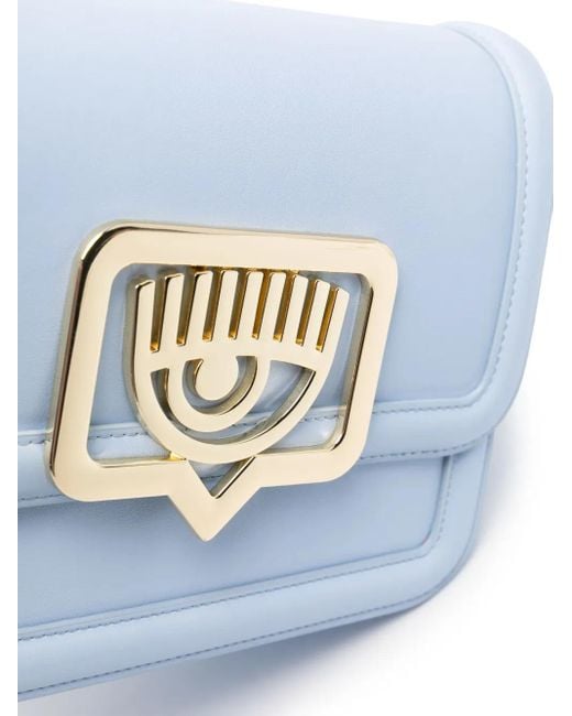 Chiara Ferragni Blue Eyelike Shoulder Bag