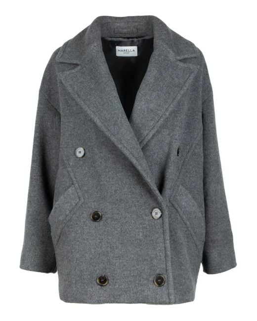 Marella Gray Buttoned Jacket