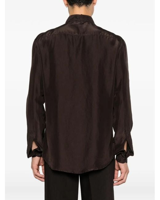 Barena Brown Maridola Long-Sleeve Button-Down Shirt for men