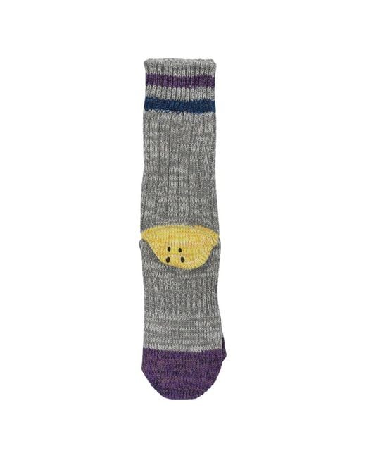 Kapital White Appliqué Socks for men