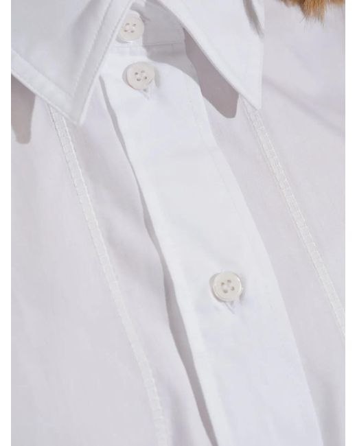 Camisa con botones Victoria Beckham de color White