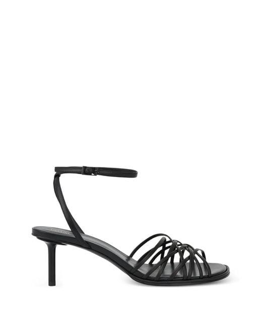 POTAMY White Strappy Stiletto Sandals
