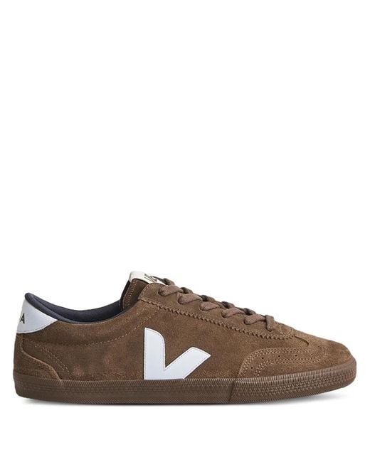 Veja Brown Volley Suede Sneakers